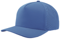 Zapped Blackhawk 5-Panel Laser Perf Hat –  Ocean Blue - Customized with Your Logo