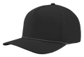 Zapped Blackhawk 5-Panel Rope Laser Perf Hat – Black/White Grid Rope - Customized with Your Logo