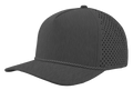 Zapped Blackhawk 5-Panel Rope Laser Perf Hat – Graphite w Grey Chainlink Rope - Customized with Your Logo