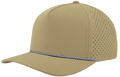 Zapped Blackhawk 5-Panel Rope Laser Perf Hat – Khaki/White Chainlink Rope - Customized with Your Logo