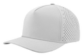Zapped Blackhawk 5-Panel Rope Laser Perf Hat – Off White/Grey Chainlink Rope - Customized with Your Logo
